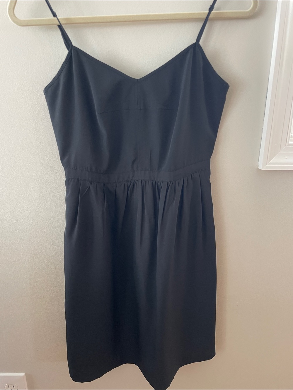 J.Crew Black Dress with Adjustable Straps & Pockets LBD